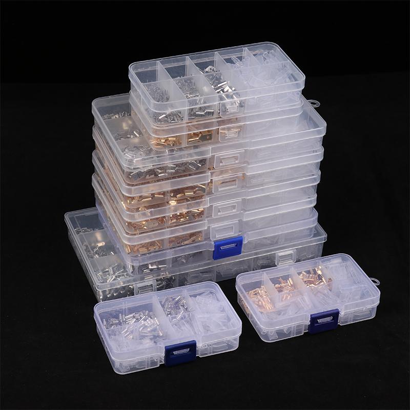 Złącza płaskie 2,8 mm 4,8 mm 6,3 mm, Złącza szybkozłączki męskie i żeńskie, Zestaw asortymentowy w pudełku z osłoną PVC