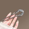 Fashion Metal U Shaped Hair Stick For Women  New Chinese Style Pearl Leaf Hair Pin Fork Sticks Pins Hair Styling Accessories