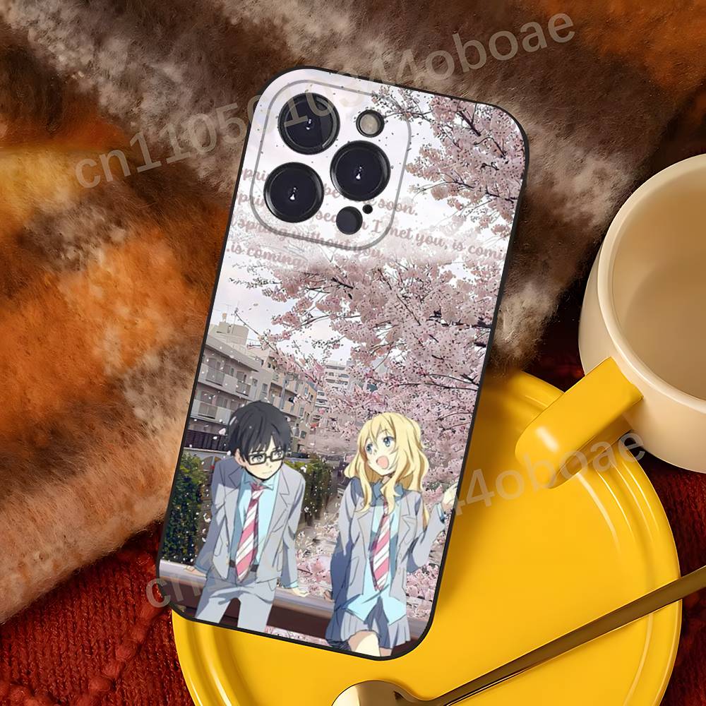 Anime Y-Your Lie in April Phone Case For iPhone 17,16,15,14,13,12,11,Pro,MAX,Plus TPU Soft To Skin-friendly Cover