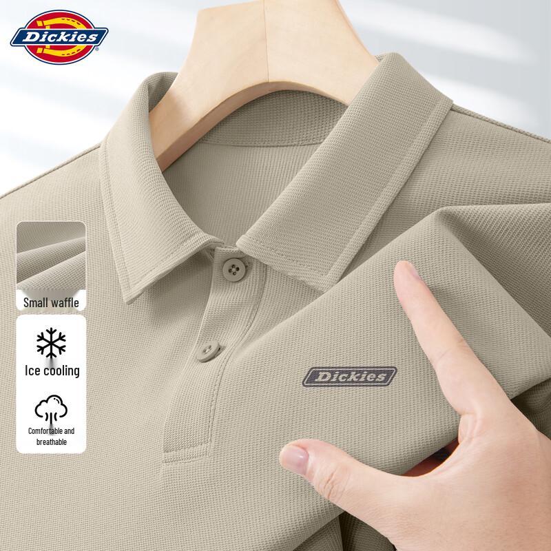 

Dickies Men s Waffle Knit Cooling Polo Shirt 2XL