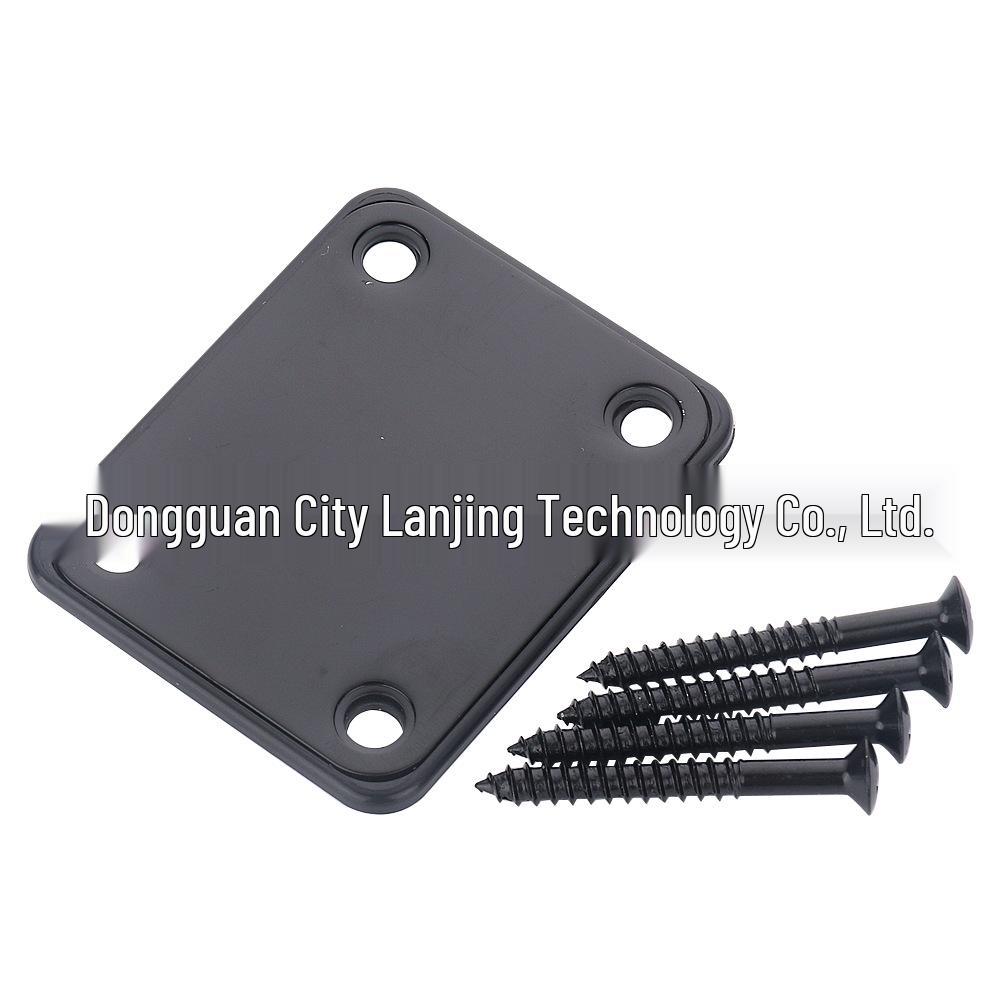 Усиливающая пластина для соединения грифа и корпуса электробас-гитары с винтами