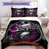 Christmas Nightmare Bedding Set Breathable Duvet Cover with Pillowcases Decorative Bed Linen for Bedroom Home Decoration Birthday Gift