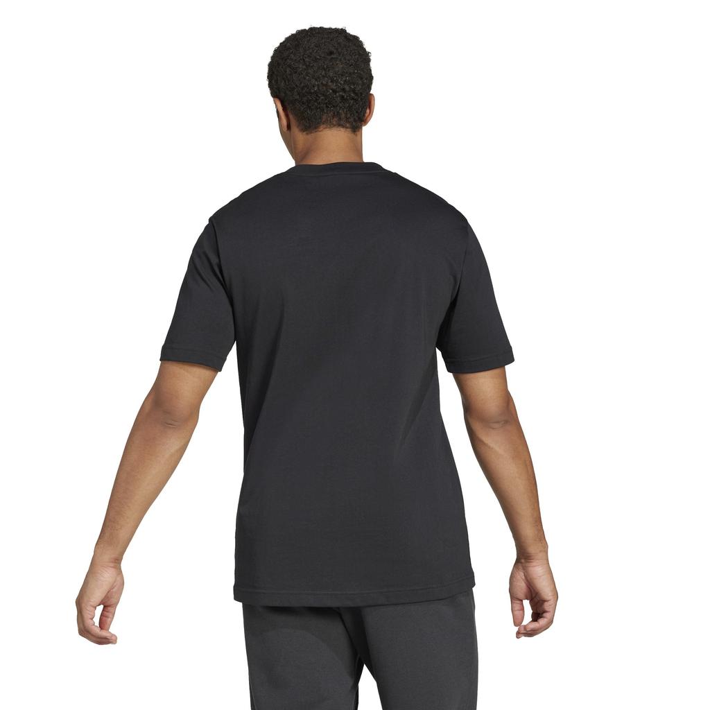 Adidas Essentials Short Sleeve Size XL Men's T-Shirt, KRG03, Black/White (JE8945),