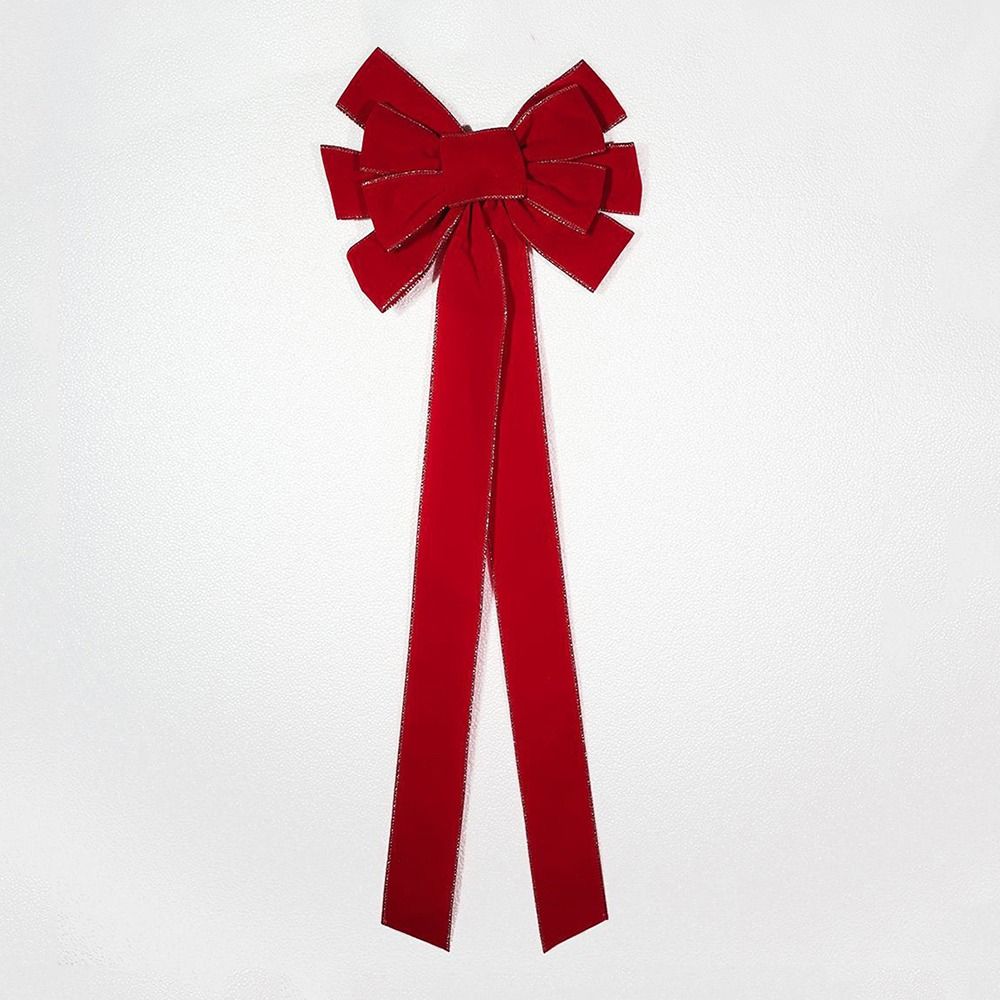 3D Christmas Tree Topper Elegant Bowknot Hanging Pendant Christmas Bow Decoration Home Decoration