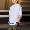 Li Ning Badfive Basketball Series Loose Knit Short Sleeve T-Shirt Men Tops White AHSP087-3