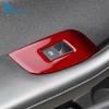 Real Soft Carbon Fiber Sticker For Mazda Axela 3 BP 2019-2025 LHD RHD Car Front Door Window Lift Panel Interior Trim Accessories