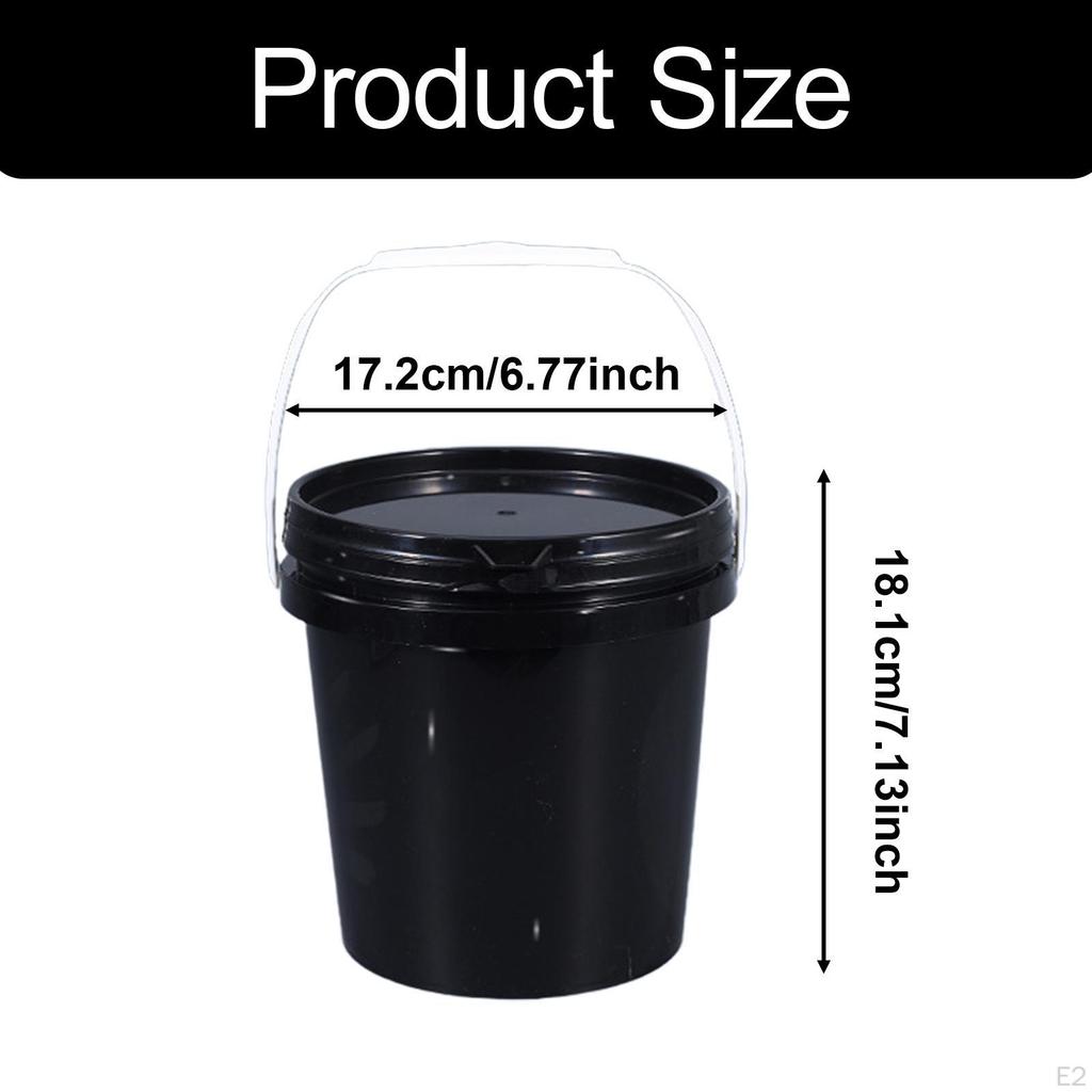 Bucket All Purpose Pail Heavy Duty Sturdy with Handle and Lid Food Storage Container for Gardening
