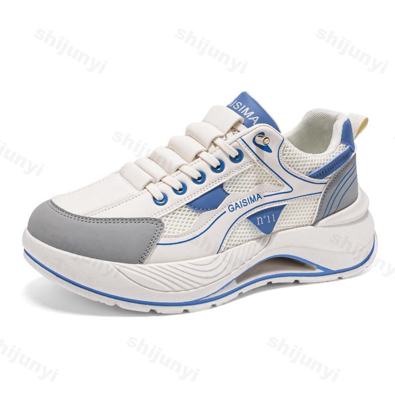 Fashion New Men's Shoes Spring 2025 Mesh Breathable Casual Sports Casual Shoes Versatile Thick Sole Height Increasing Chunky sneakers