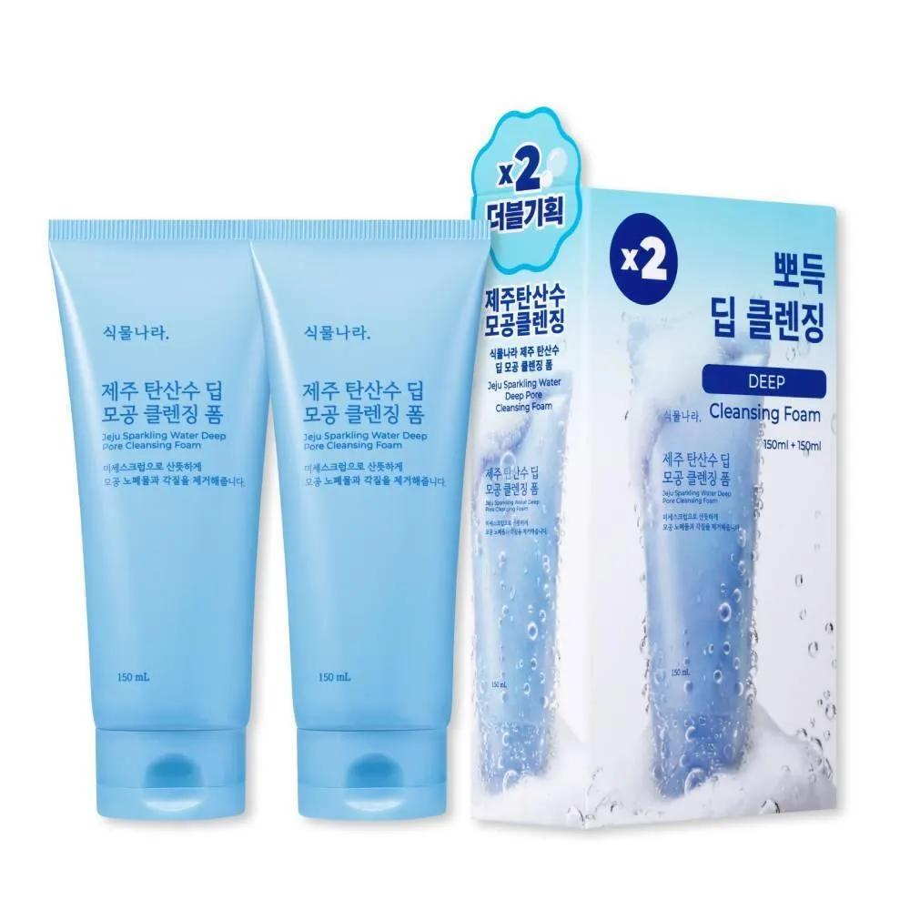 Shingmulnara Jeju Acqua Frizzante Schiuma Detergente Profonda per Pori 150ml (SINGOLO/SET)