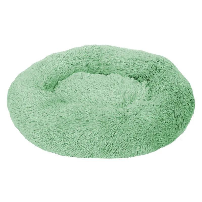 Fluffy Dog Bed Puppy Donut Mat for Cat Indoor Cats Anti-Slip Machine Washable Small Medium Multiple Sizes Colors Calming Pet Bed