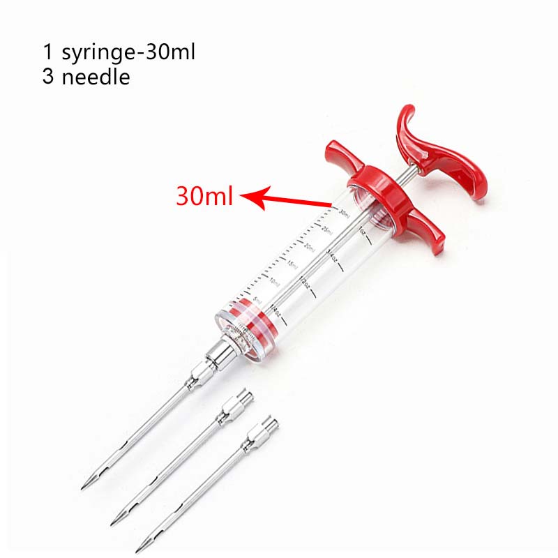 Barbecue BBQ Tools Set Grill Syringe Kitchen Accessories Sauce Injector Roast Needle Party Supply Household Kitchen Tools TMZ