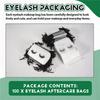 SHGO-100Pcs Lash Bags For Clients Lash Goodie Bags For Clients Lash Aftercare Bags Eyelash Extensions Makeup Bags