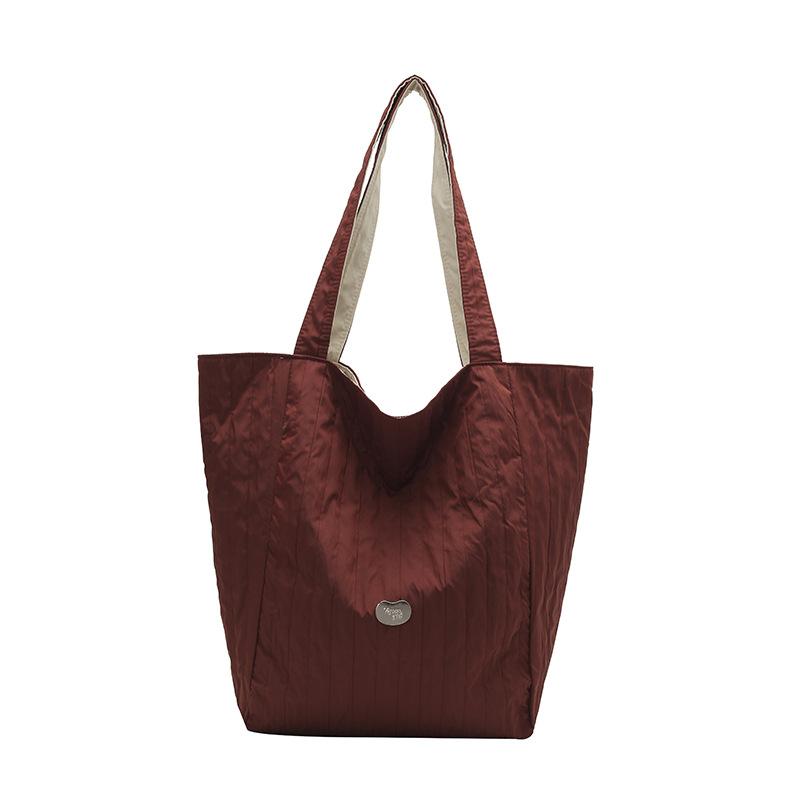 Casual versatile lazy style tote bag new textured student shoulder bag large capacity versatile underarm bag