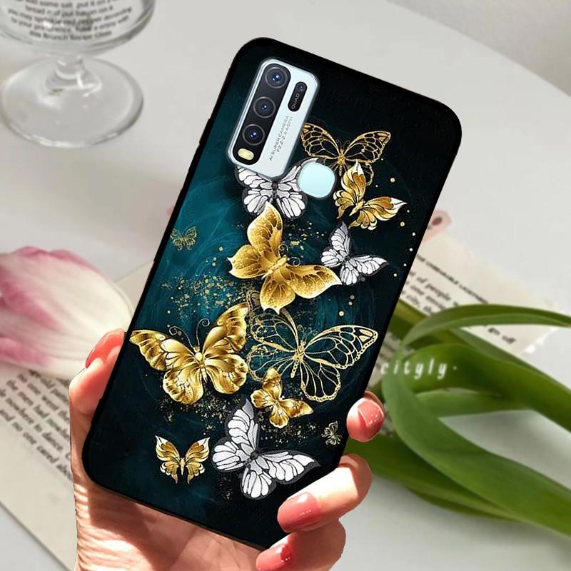 Pro Vivo Y30 1938 Y50 1935 Pouzdro zvířecí Silikonové Měkké TPU Zadní kryty Pro Vivo Y 30 50 Y30 2020 Pouzdro Ochranné Kreslené Funda