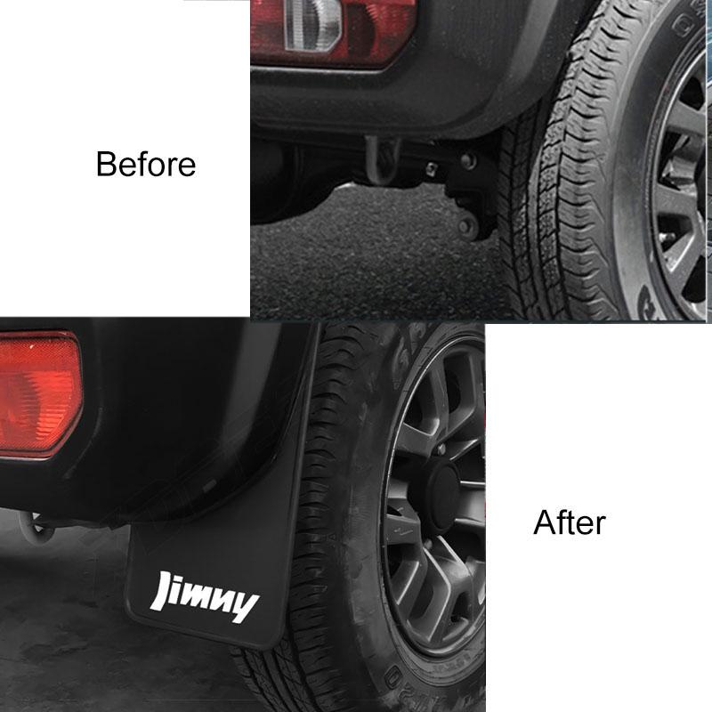 4PCS Mudguard Fender Mud Flaps Guards Splash Mudflaps Car Accessories Mudguards Front Rear For Suzuki Jimny JB64 JB74