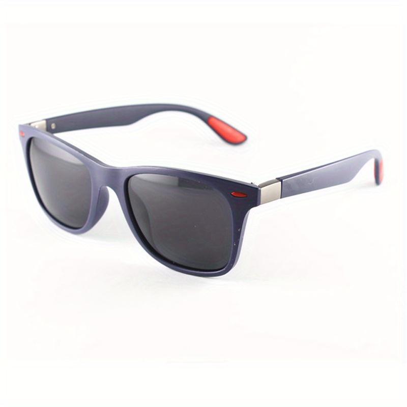 Gafas de sol deportivas clásicas informales con montura cuadrada para hombres y mujeres para conducir al aire libre, pescar y viajar