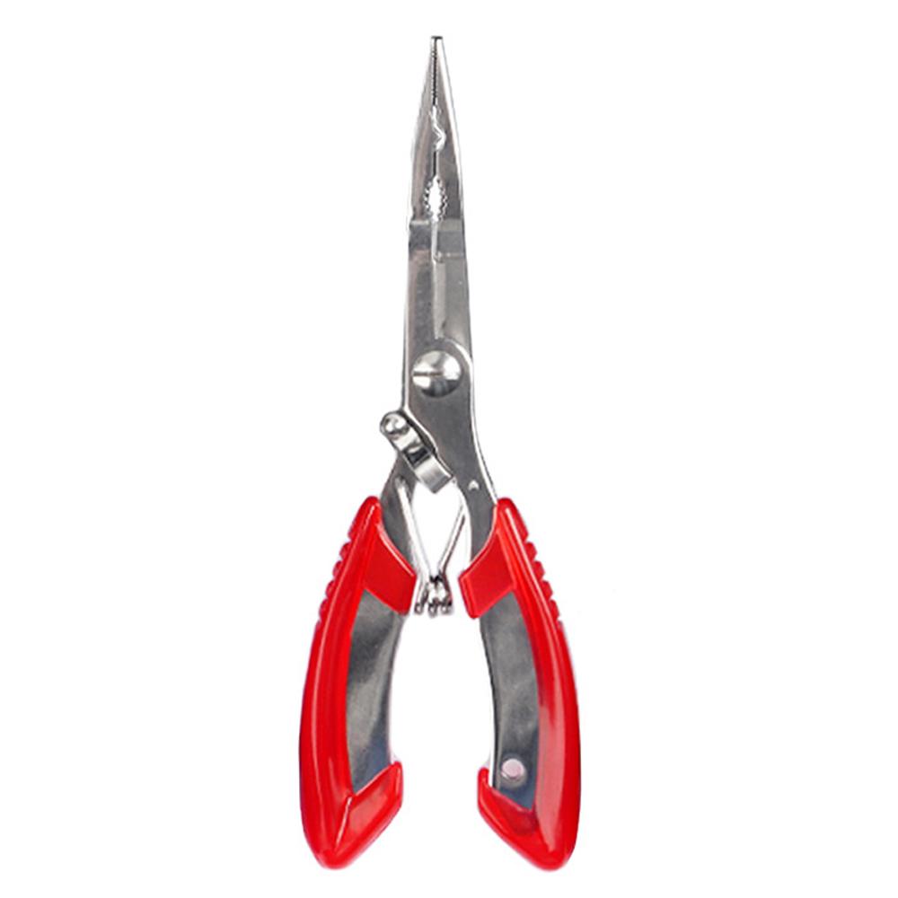 

Multifunctional Fish Pliers Fishing Line Cutter Fishing Line Tied Pliers Fishing Hooks Picking Pliers Long Nosed Pliers красный