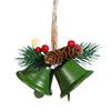 1/4Pcs Christmas Bells Easy Installation Lanyard Design Pine Cone Shape Xmas Bells Doors Windows Tree Decor
