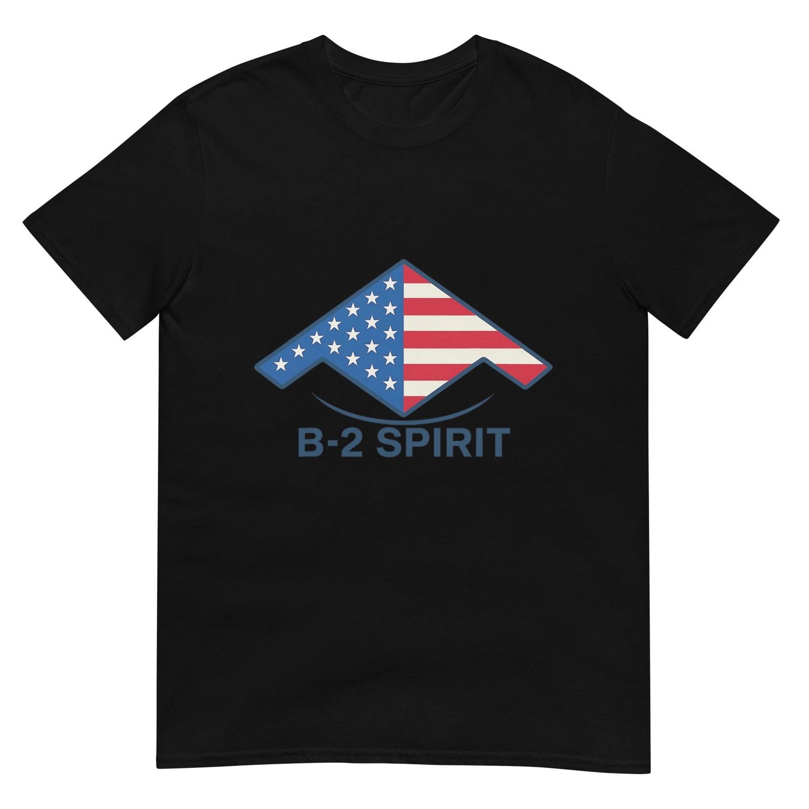 B-2 Spirit Stealth Bomber American Flag Design T-Shirt S