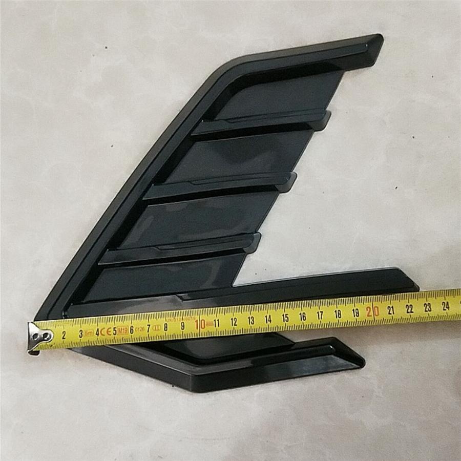 Universal 3D Negru Lucios Aripă Laterală Mașină Grilă Aripă Flux de Aer Priză Ventilație Autocolant Ornament