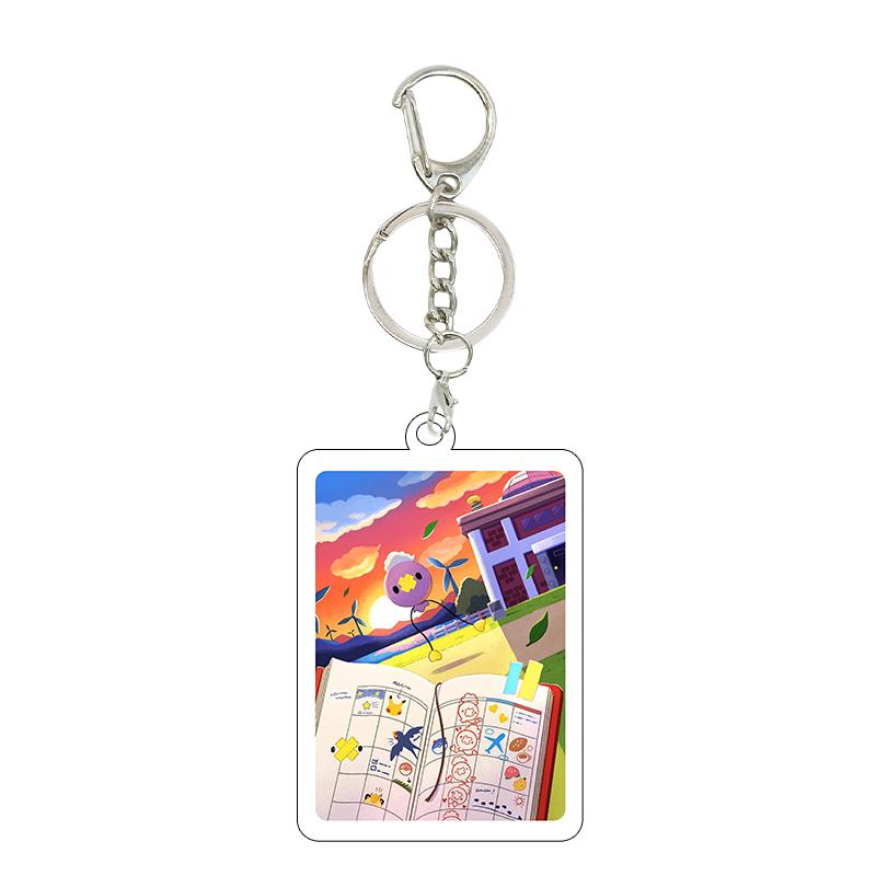 Ptcg Pocket 5cm Anime Fashion Squirtle Bulbasaur Psyduck Cartoon Diy Acrylic Action Keychain Backpack Pendant Accessories Charm