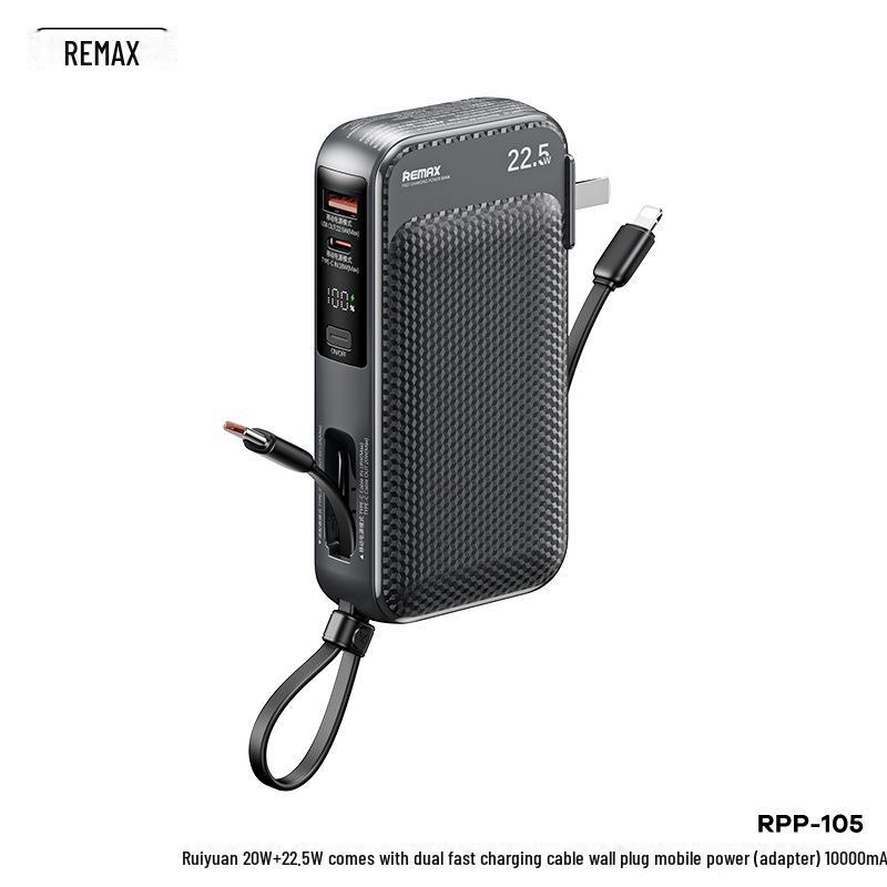 Remax Ruiyuan 10000mAh Dual-Line Fast Charging Portable Power Bank
