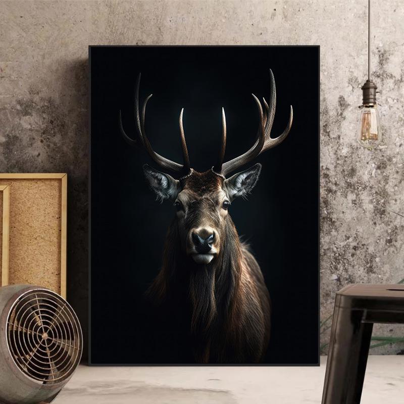 Modern Abstract Animal Lion Bear Leopard Deer Posters and Prints Canvas Painting Wall Art Wild Animals Pictures for Living Home Decor