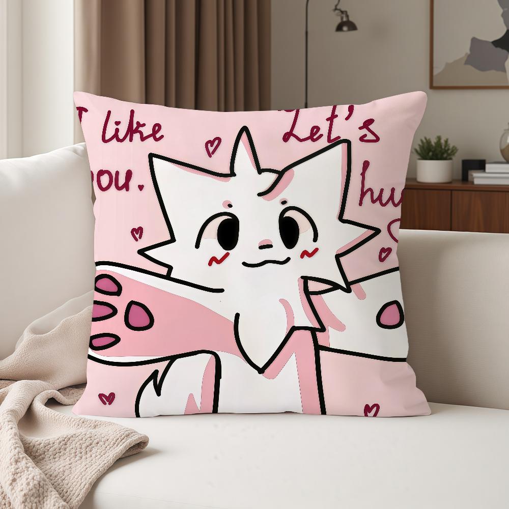Boykisser Silly Cat Cute Pillow Case Suitable For Bedrooms Living Rooms Cars Home Decoration