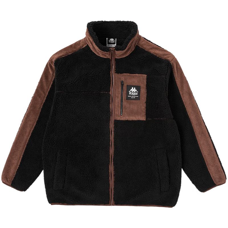 Kappa Unisex Lambswool Fleece Colorblock Zip Jacket K0DZ2JJ90D L