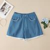 ZANZEA Women Summer Casual Solid Color Loose Short Pants