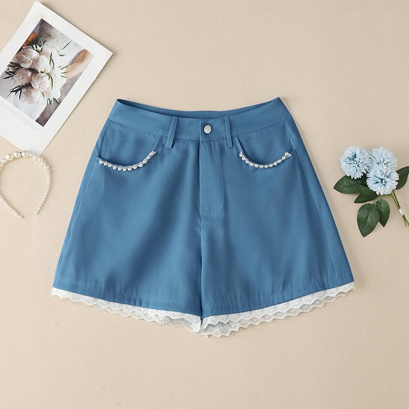 ZANZEA Women Summer Casual Solid Color Loose Short Pants