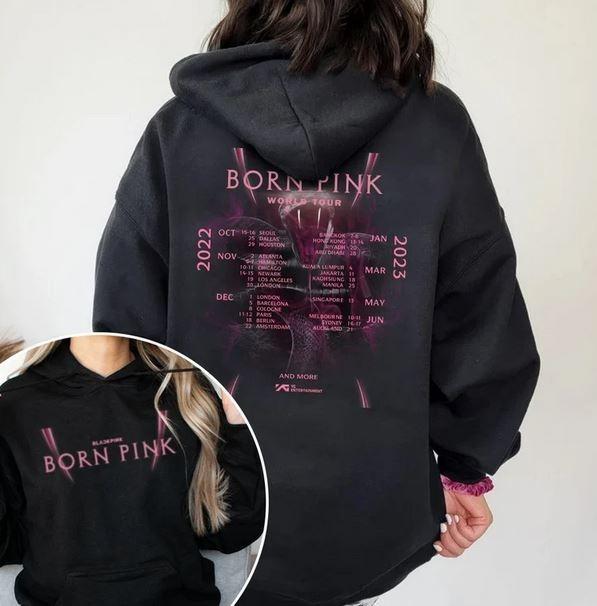 Унисекс Футболка Blackpink Тур 2022, Born Pink, Pink Venom Футболка Унисекс Тур 2022 XXL