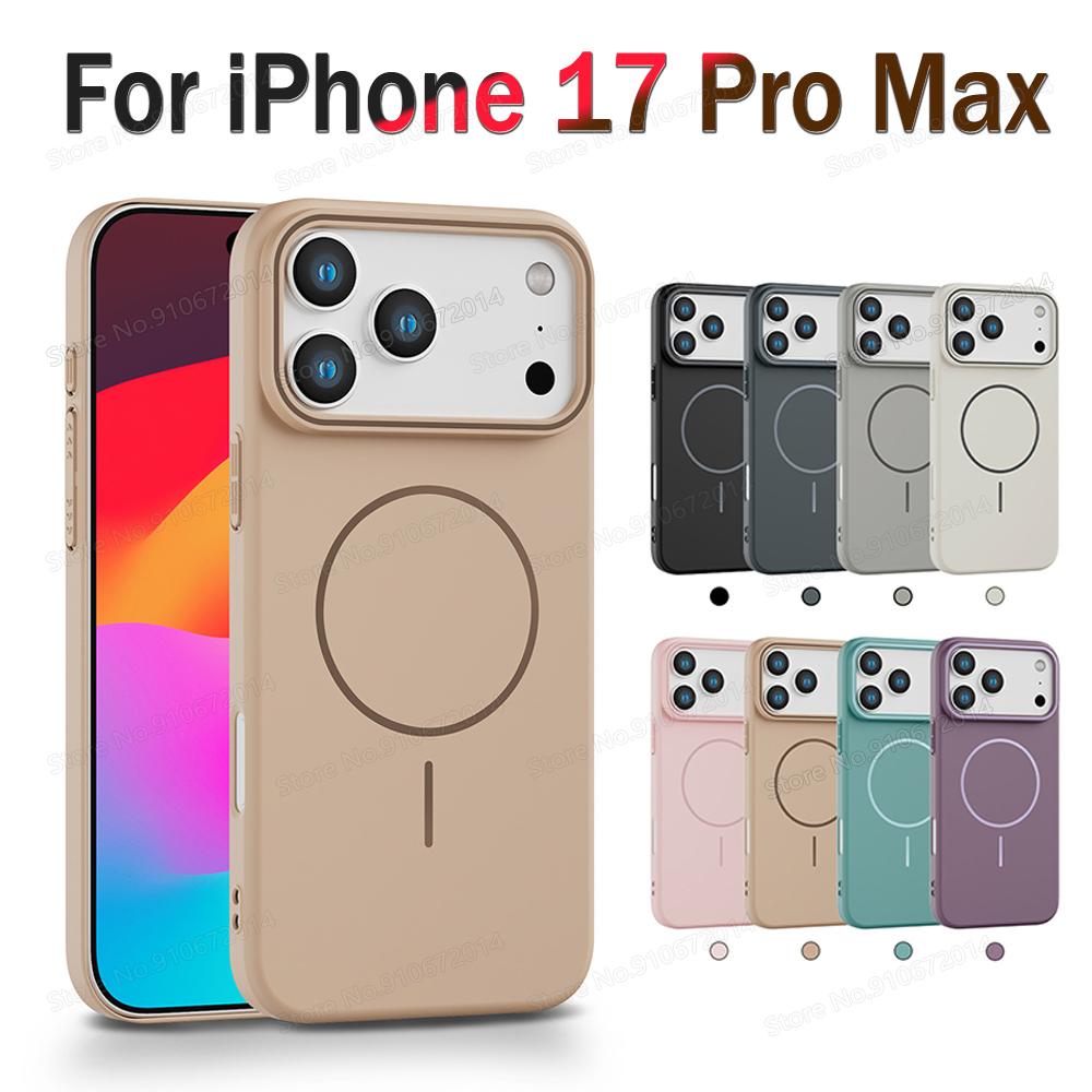 For Magsafe PC Slim Magnetic Phone Case For iPhone 17 Air 16 Pro Max 16E 11 12 13 14 15 Plus 17 Pro Max Matte Bumper Hard Cover