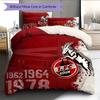 Köln FC Pattern Bedding Home Decoration Birthday Gift (1 * duvet cover + 2 * pillowcase, without core)