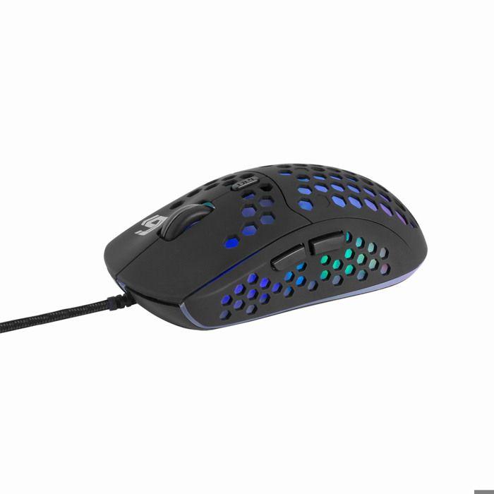 Gembird Souris De Jeu USB Avec Rétroéclairage RGB, 6 Boutons, Conception Ergonomique, DPI Réglable Jusqu'à 7200 Pour Une Précision