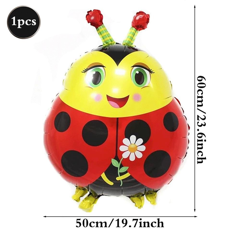 Red Black Polka Dot Party Supplies Ladybug Theme Tableware Plates Cups Napkins Balloon Kids Girl Birthday Decoration Baby Shower
