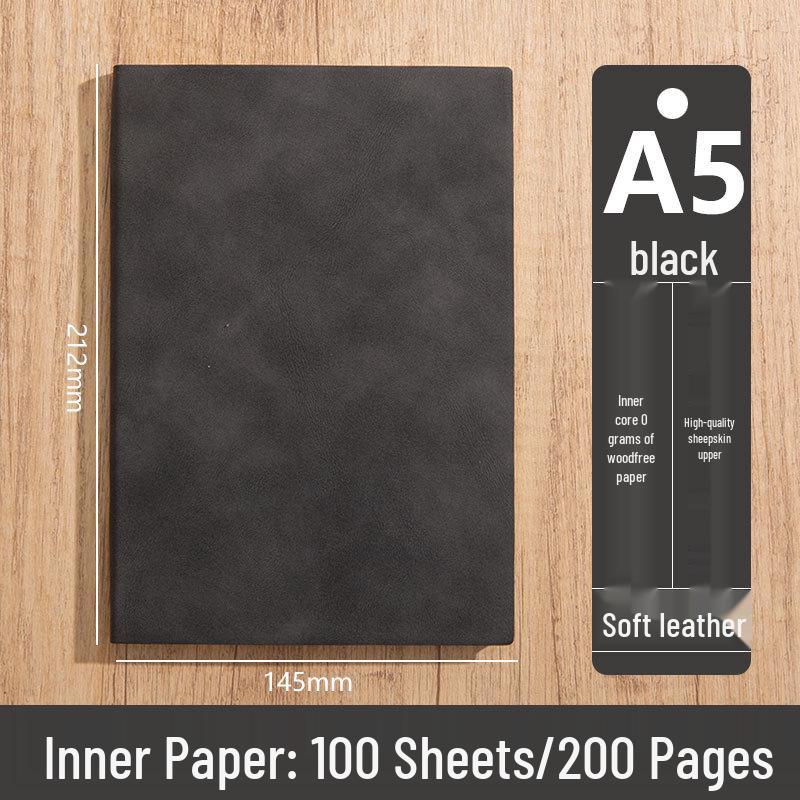 Custom Logo A5 High-End Office Notebook with Premium Cover and Inner Pages