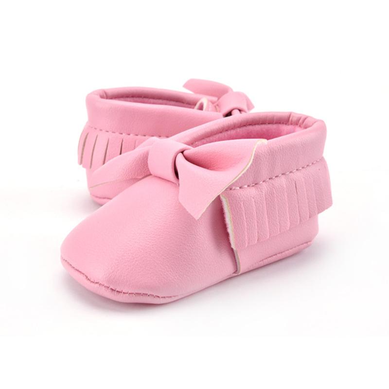 Baby Girls Shoes First Walkers Newborn PU Leather Baby Moccasins Soft Boy Girl Fringe Soft Soled Non-slip Footwear Shoes