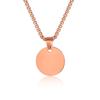 Personalized ID Tag Stainless Steel Hip-Hop Guitar Tag Necklace Geometric Military Simple Pendant Jewelry for Men Gift