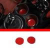 Red Carbon Fiber Car Cup Holder Pad Water Cup Mat For BMW Mini Cooper 2014-21
