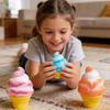 Κωνάκι Παγωτού Nice Cream Παιχνίδι Αισθητηριακό NeeDoh Ανακούφισης Άγχους Κατάλληλο για Άγχος και Συγκέντρωση Κύβος Αισθητηριακός Επιφάνειας Εργασίας Κατάλληλο