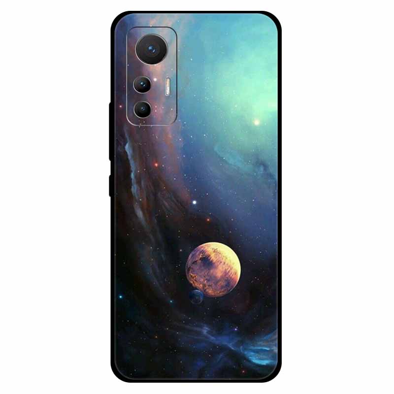 For Xiaomi 12 Lite Case Soft Silicone TPU Space Protective Back Cover For Xiaomi Mi 12 Lite Cases 12lite Printed Marble Shells