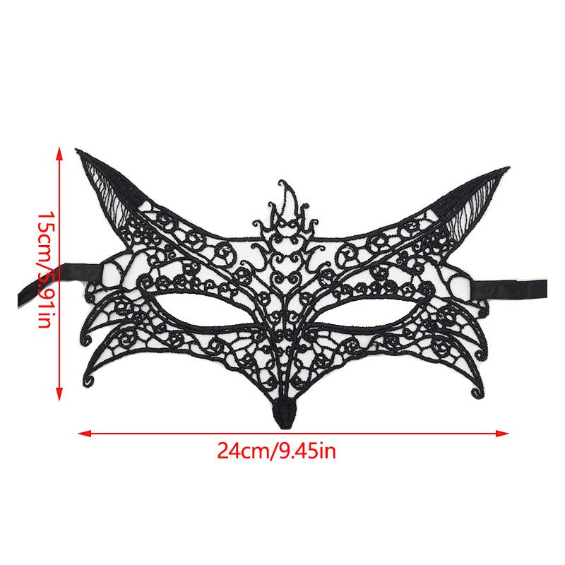 1PC Unisex Gothic Hollow Mask Black Color Sexy Lace Masquerade Half Face Lace Cosplay Mask