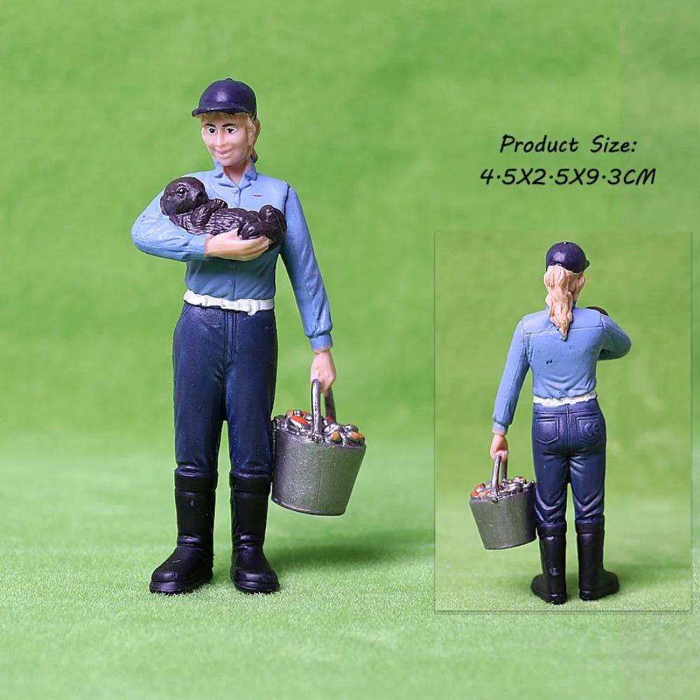 17 BUC Asortate Simulare Fermier oameni Model Figurine de Acțiune Păpușă PVC Figurine Personal Fermă Seturi de Joacă Jucării Educative pentru copii