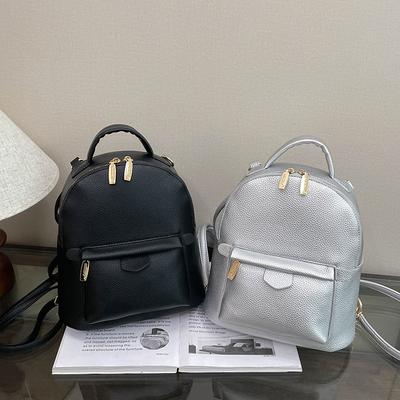Rucksack Damenrucksack neue Reisetasche Textur PU Freizeitreise Schultasche