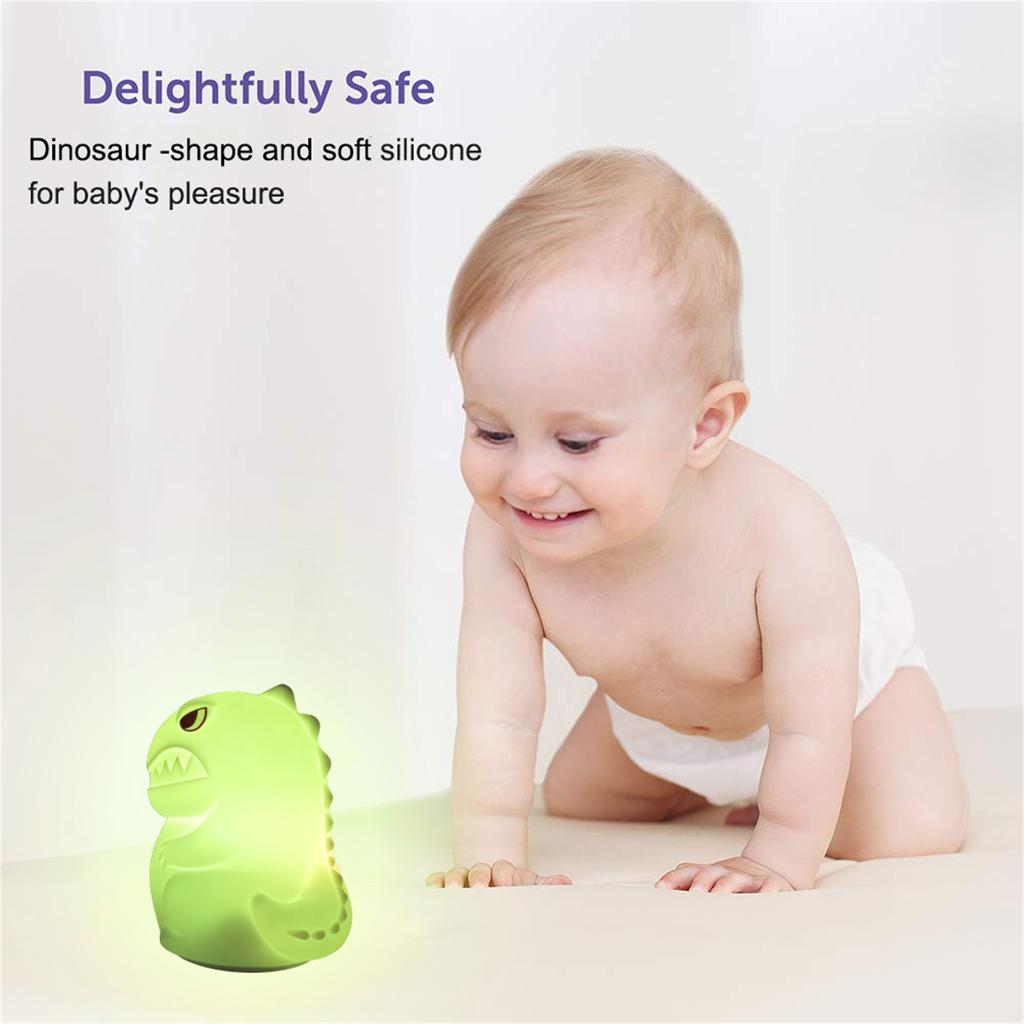 Dinosaur Night Light 16-color Led Touch Control Colorful Color-changing Bedroom Lamp Kids Birthday Gift