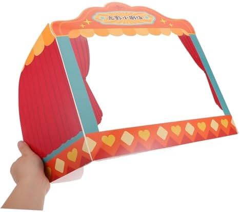 Abaodam Traditional Chinese Shadow Puppet Theater Paper Stage Creative Role Play Learning Toy Fine Motor Skills & Cultural Knowledge