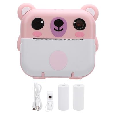 Cámara de Impresión Instantánea con Papel de Impresión de 2 Pulgadas Pantalla TFT de 320x240 1080P Juegos Musicales 1000mAh Instantánea