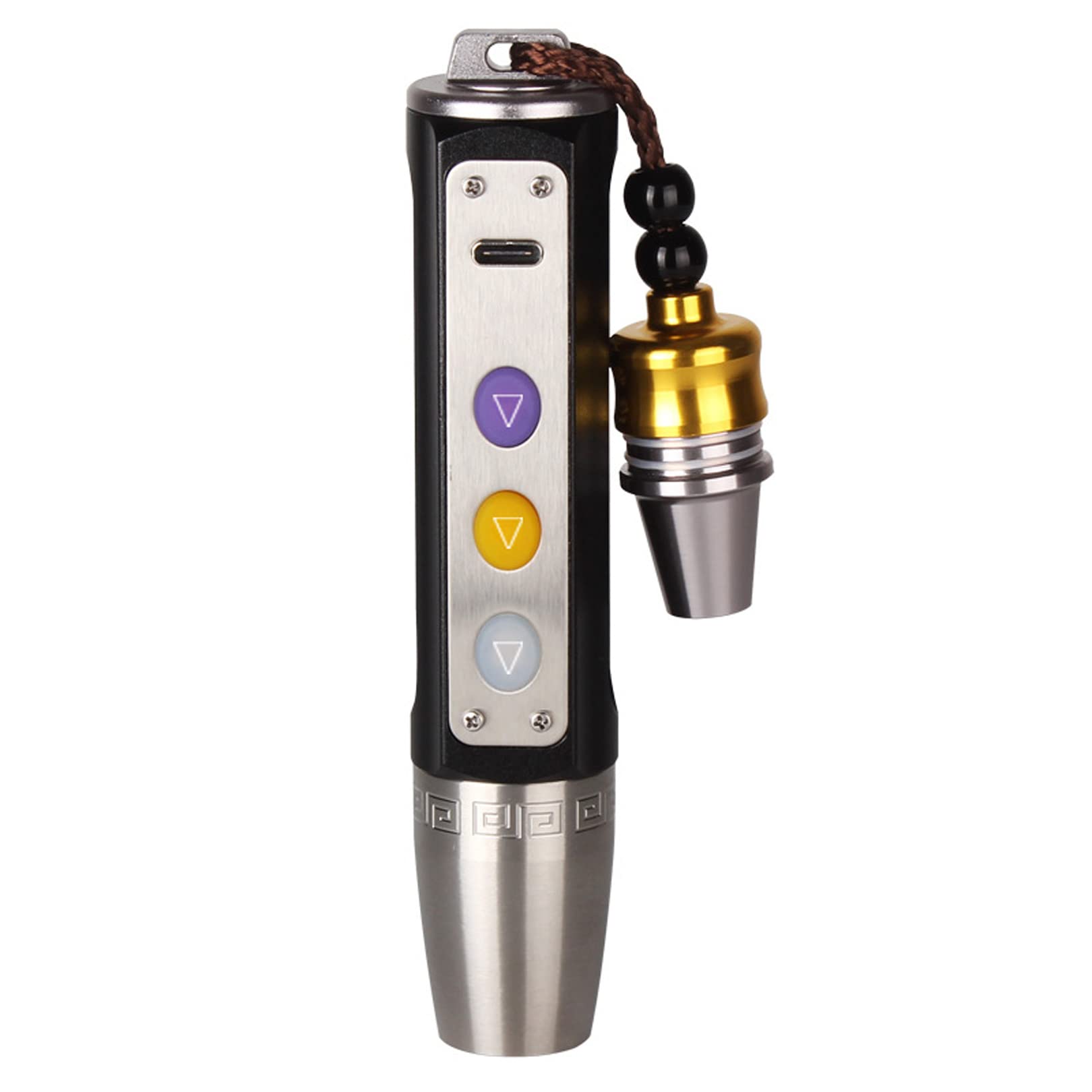 

PIENSE Jewelry Flashlight for Gemstone Color Magnifying Portable Penlight Appraisal, Appraisal, Jadeite, White/Yellow/Purple, Glass, (Black)