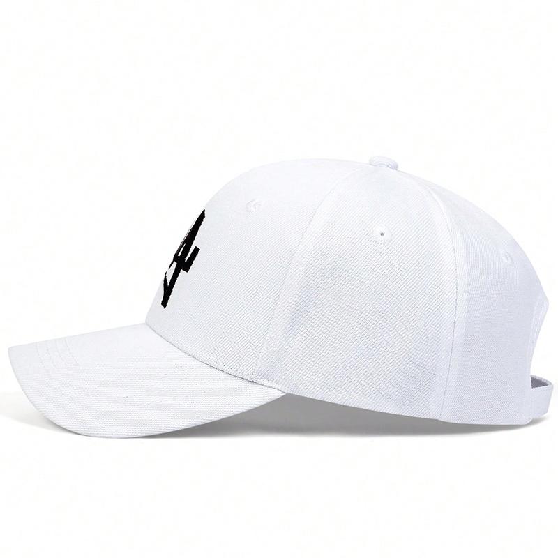 Unisex Persönlichkeit Buchstaben Stickerei Baseballkappen Frühling und Herbst Outdoor Verstellbare Freizeit Hüte Sonnenschutzhut Sportkappe